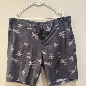Men's Gray Camo Board Shorts